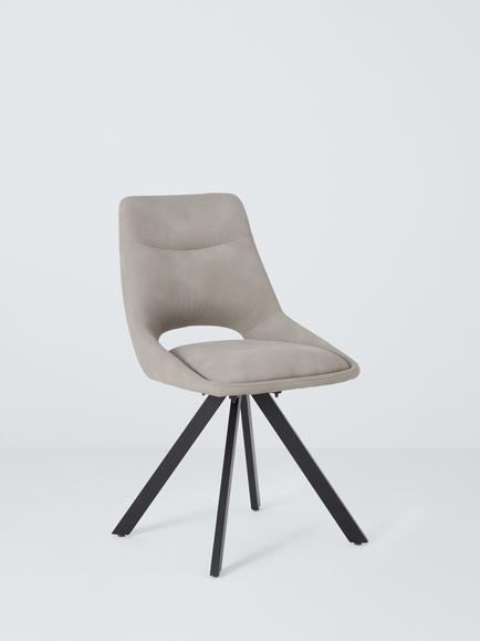 John Lewis Paige Swivel Dining Chair, Set of 2, Misty - view 2, Misty