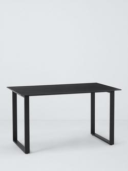 John Lewis Breton Sintered Stone Dining Table, Black, Black