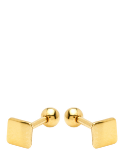 Tish Lyon Polymnia Titanium Reversible Stud Earrings, Gold