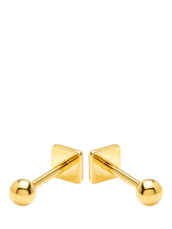 Tish Lyon Polymnia Titanium Reversible Stud Earrings - view 2, Gold