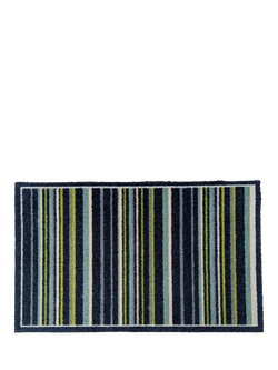 John Lewis Stripe Door Mat, Blue