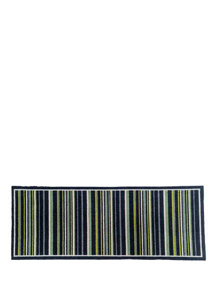 John Lewis Stripe Long Door Mat, Blue
