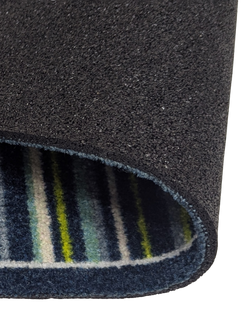 John Lewis Stripe Long Door Mat - view 2, Blue