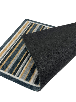 John Lewis Stripe Door Mat - view 2, Natural
