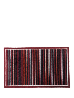 John Lewis Stripe Door Mat, Red