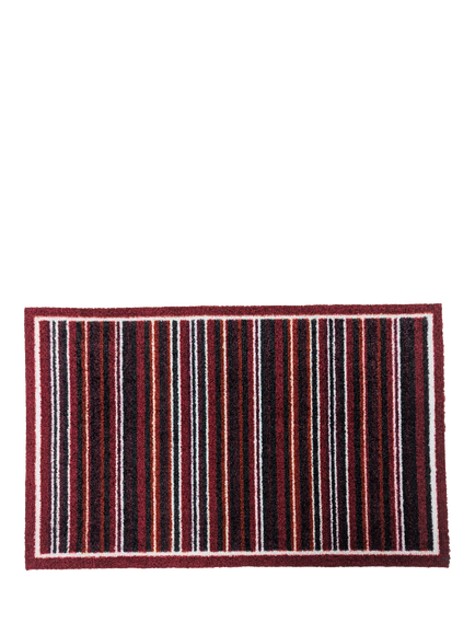 John Lewis Stripe Door Mat, Red