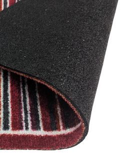 John Lewis Stripe Door Mat - view 2, Red