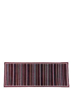 John Lewis Stripe Long Door Mat, Red