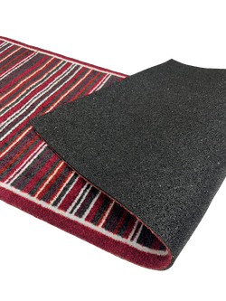 John Lewis Stripe Long Door Mat - view 2, Red