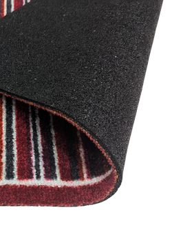 John Lewis Stripe Long Door Mat - view 2, Red