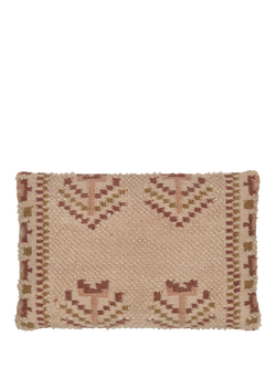nkuku Kandy Rectangular Cushion Cover, Dusty Pink, Dusty Pink