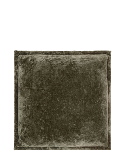 nkuku Pilani Square Cushion Cover, Moss Green, Moss Green