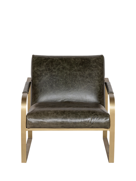 nkuku Adra Occasional Chair, Green, Moss Green