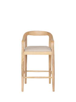 nkuku Anbu Counter Chair, Natural - view 2, Natural