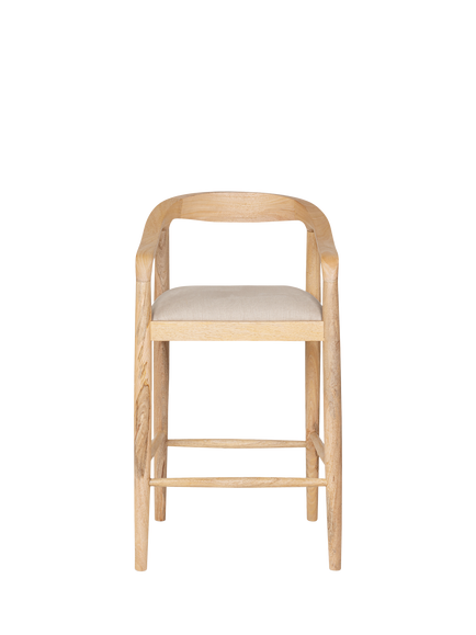 nkuku Anbu Counter Chair, Natural - view 2, Natural