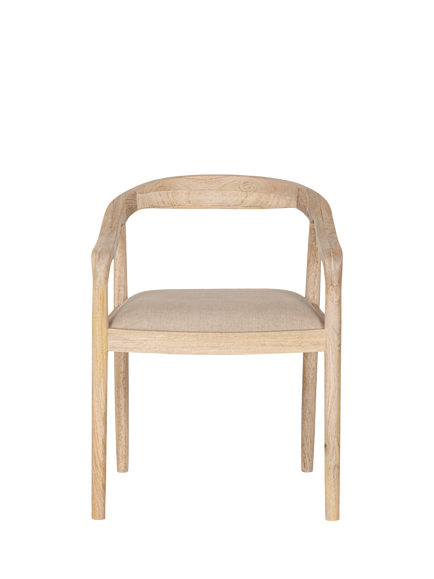 nkuku Anbu Dining Chair, Natural - view 2, Natural