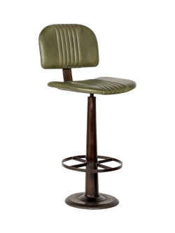 nkuku Narwana Bar Chair, Green, Rich Green