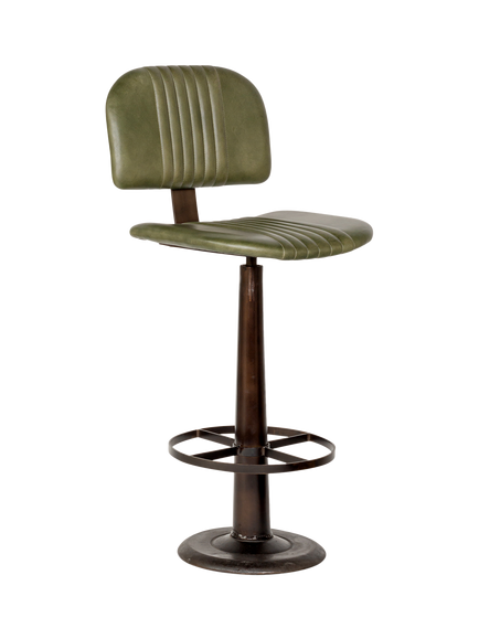 nkuku Narwana Bar Chair, Green, Rich Green