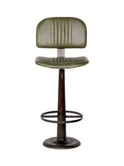 nkuku Narwana Bar Chair, Green - view 2, Rich Green