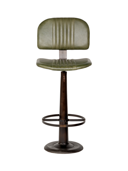 nkuku Narwana Bar Chair, Green - view 2, Rich Green