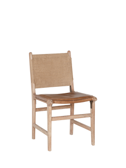 nkuku Nayan Dining Chair, Tan, Tan