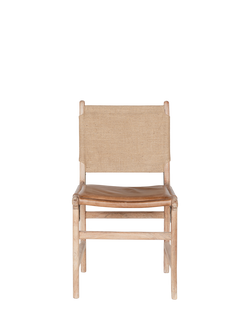 nkuku Nayan Dining Chair, Tan - view 2, Tan