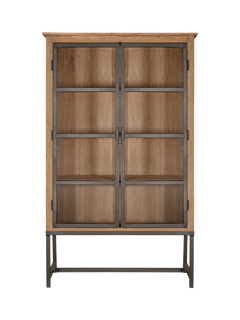 nkuku Nirvi Display Cabinet, Natural/Black