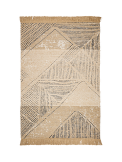 nkuku Anaisha Geometric Jute Rug, Natural Grey, Natural Grey