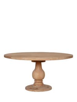 nkuku Laya 6 Seater Round Table, Natural, Natural