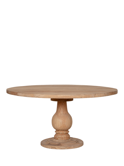 nkuku Laya 6 Seater Round Table, Natural, Natural