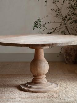 nkuku Laya 6 Seater Round Table, Natural - view 2, Natural