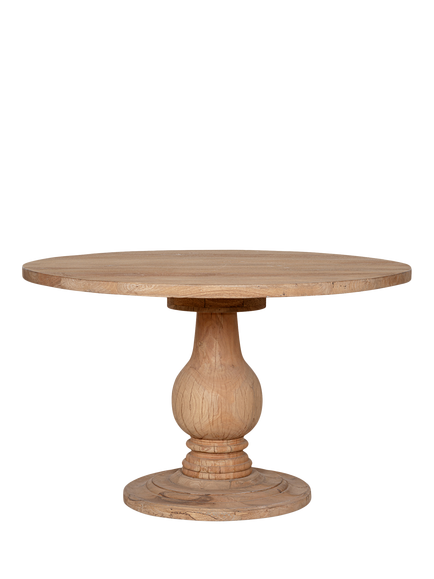 nkuku Laya 4 Seater Round Table, Natural, Natural