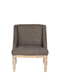 nkuku Elbu Weave Armchair, Charcoal, Charcoal
