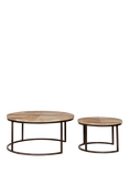 nkuku Aasha Coffee Tables, Nest of 2, Natural