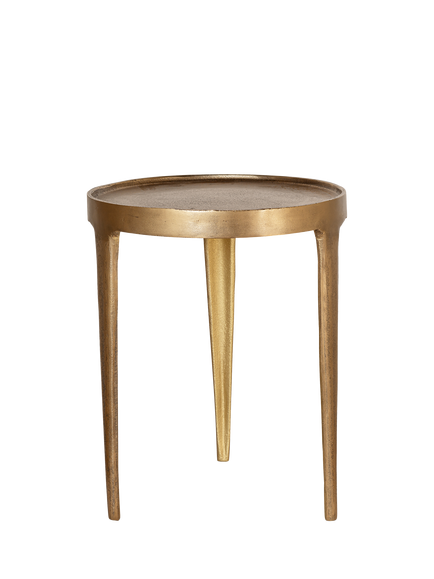nkuku Rohia Table, Small, Brass, Brass