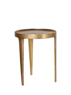 nkuku Rohia Table, Small, Brass - view 2, Brass