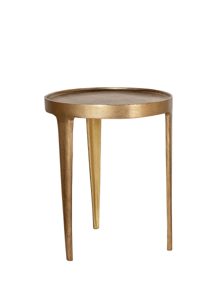 nkuku Rohia Table, Small, Brass - view 2, Brass