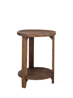 nkuku Triveni Side Table, Walnut - view 2, Walnut