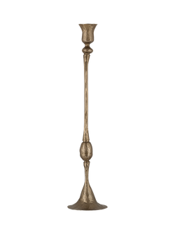 nkuku Chaipat Candlestick, Antique Brass, Medium, Antique Brass