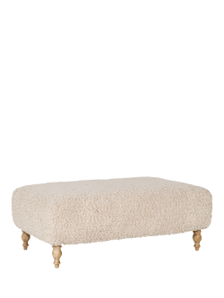 nkuku Otas Teddy Ottoman, Off White, Off White