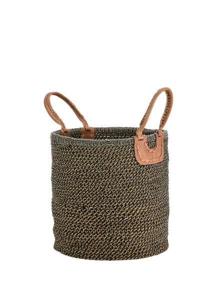 nkuku Indra Storage Basket, Large, Charcoal