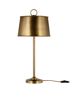 nkuku Siwan Table Lamp, Antique Brass