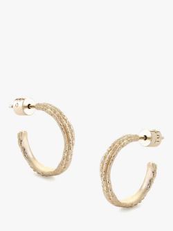 Tutti Ravine Textured Demi Hoop Earrings, Gold, Gold