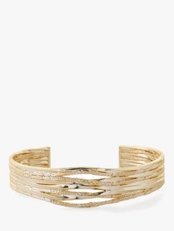 Tutti Spiral Textured Cuff, Gold