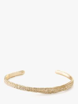 Tutti Ravine Textured Cuff, Gold, Gold