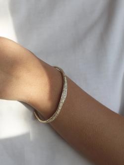 Tutti Ravine Textured Cuff, Gold - view 2, Gold