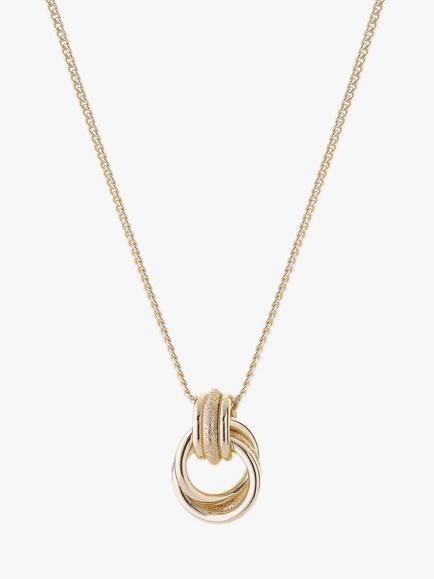 Tutti Fuse Interlocking Pendant Necklace, Gold, Gold