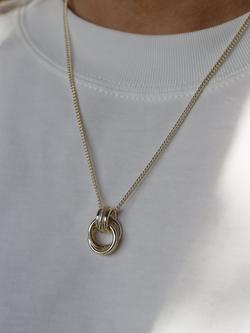 Tutti Fuse Interlocking Pendant Necklace, Gold - view 2, Gold