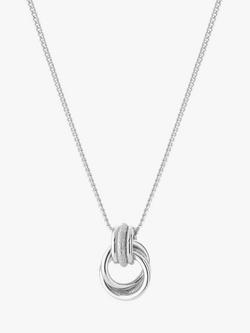 Tutti Fuse Interlocking Pendant Necklace, Silver, Silver