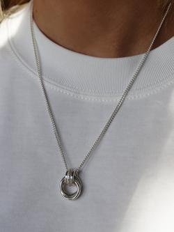 Tutti Fuse Interlocking Pendant Necklace, Silver - view 2, Silver